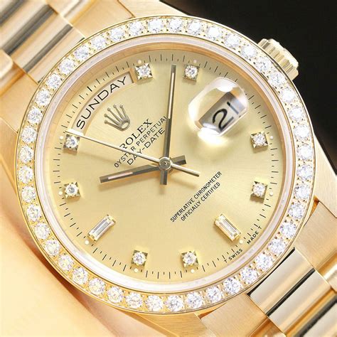 rolex 18238 diamond bezel|Rolex diamond 18238.